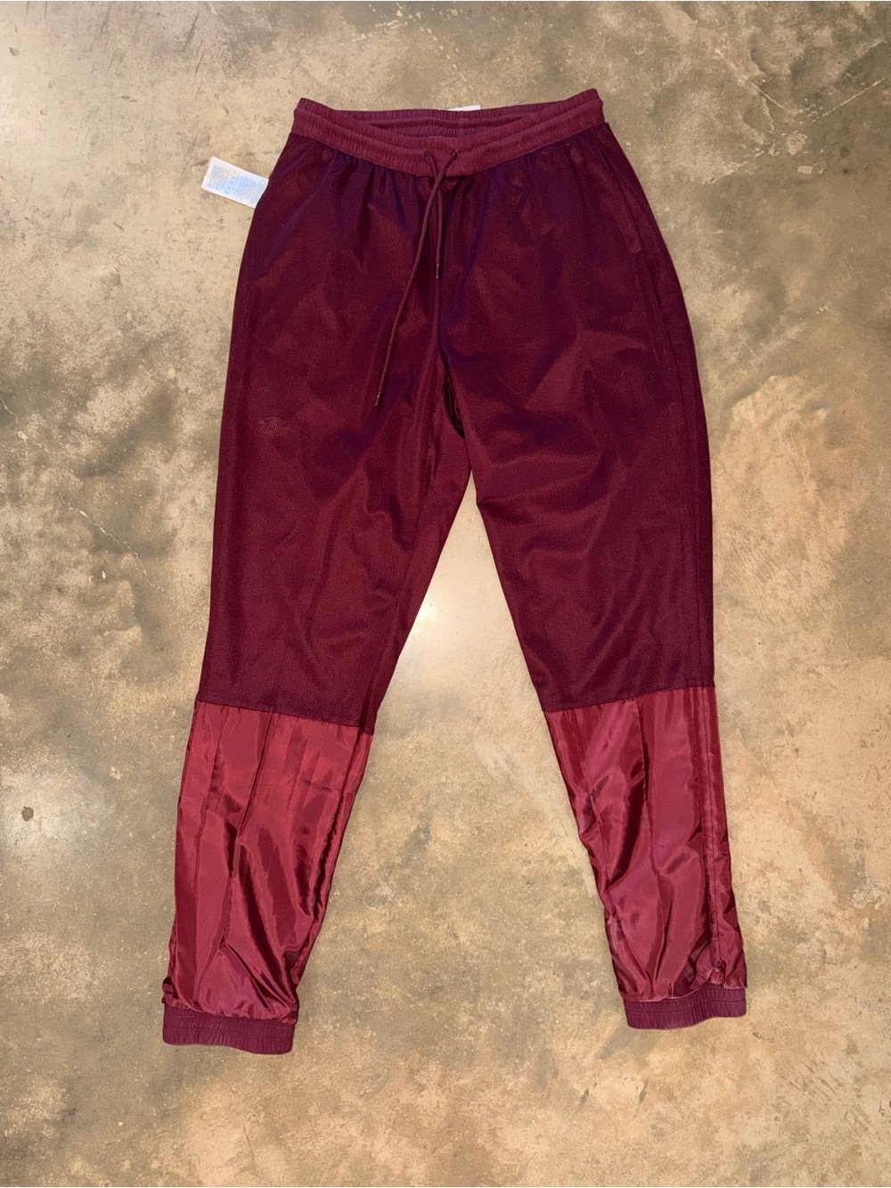 adidas Originals Burgundy Trefoil Track Jogger Pants Medium - Picture 8 of 12